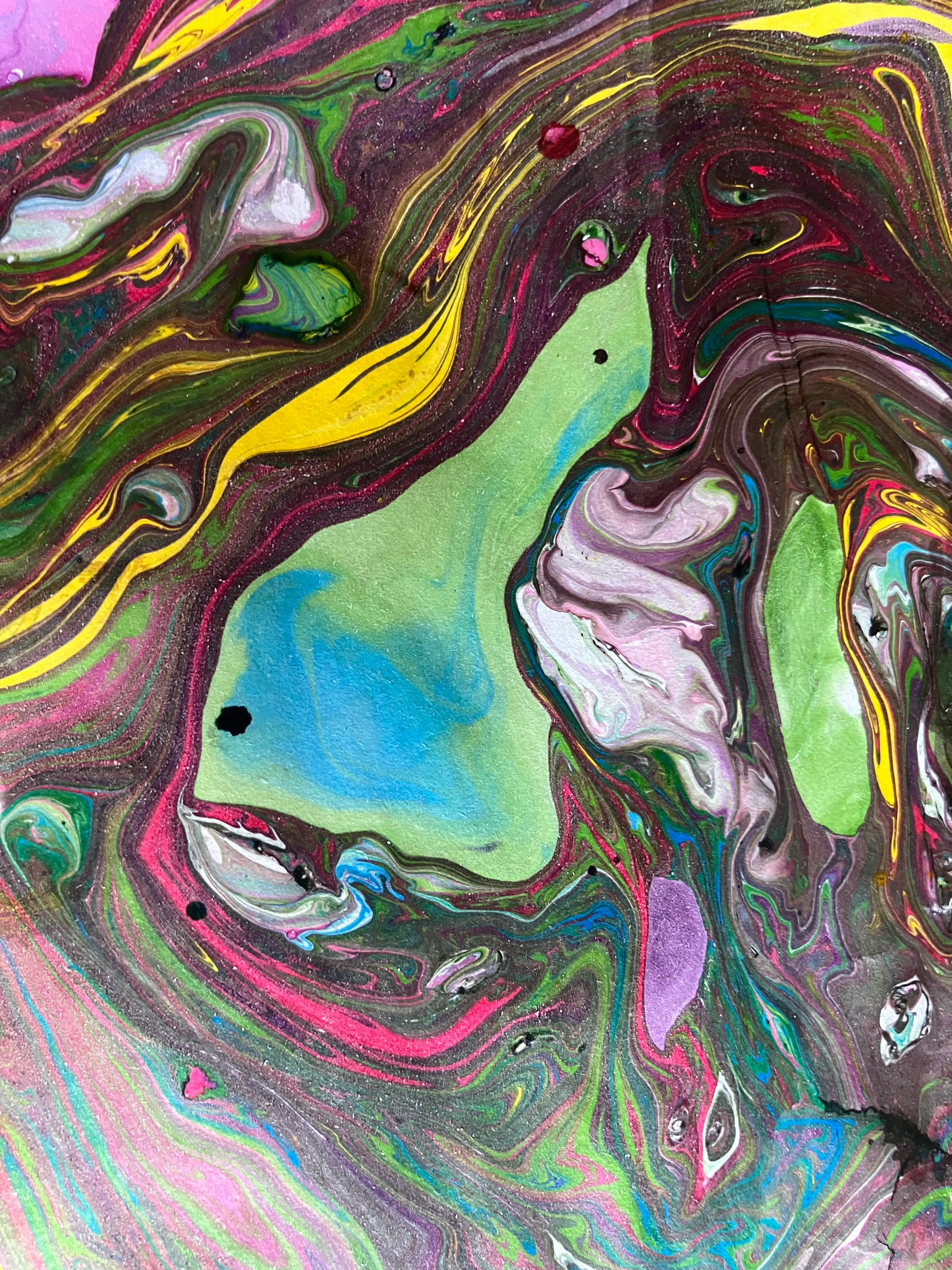 A marbled image.